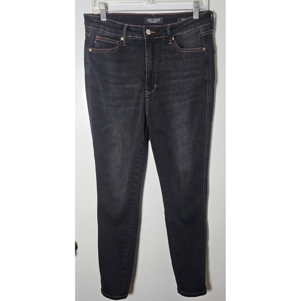 Judy Blue JB88768 BK Women High Rise Skinny Jeans Black Size 11/30